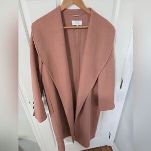 Shawl Collar Blindseam Wool Coat NWOT